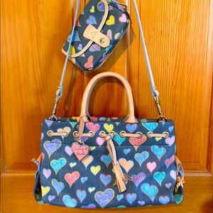 Dooney & Bourke Tassel Tote w/Clutch